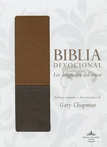 Biblia devocional, dúotono café - Los lenguajes del amor - RVR1960 (Gary Chapman)