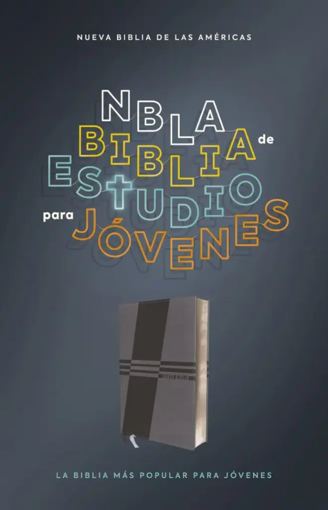 Biblia de Estudio para jóvenes, leathersoft, azul, Comfort Print - NBLA