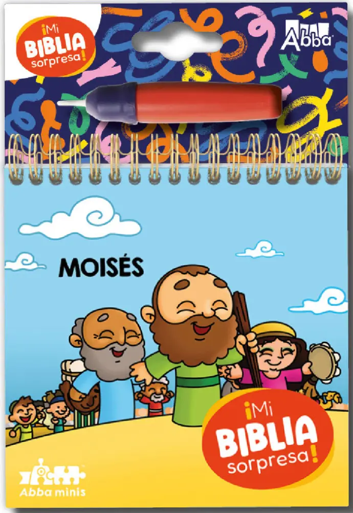 Mi Biblia sorpresa, pinta con agua - Moisés