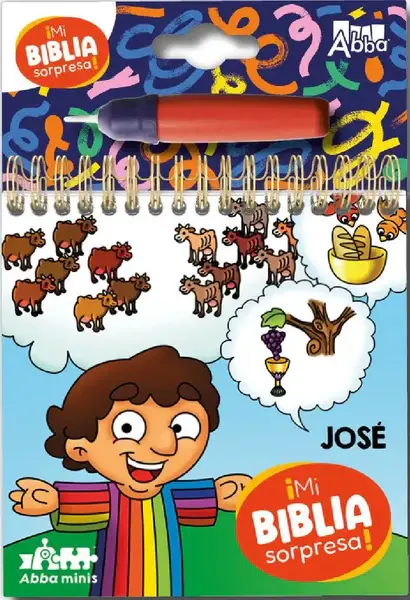 Mi Biblia sorpresa, pinta con agua - José