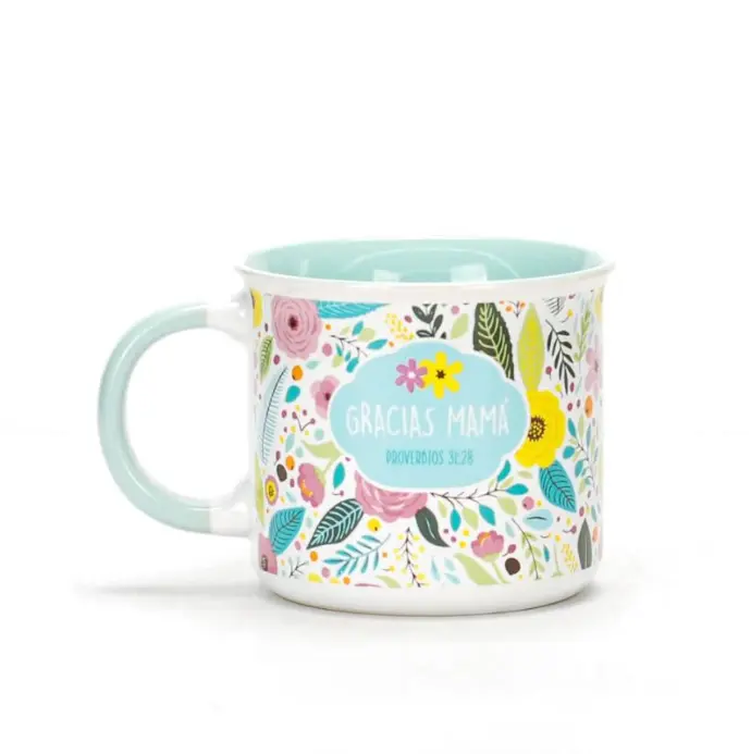 Taza 18 onz, Colección Mujer Virtuosa: Gracias Mamá