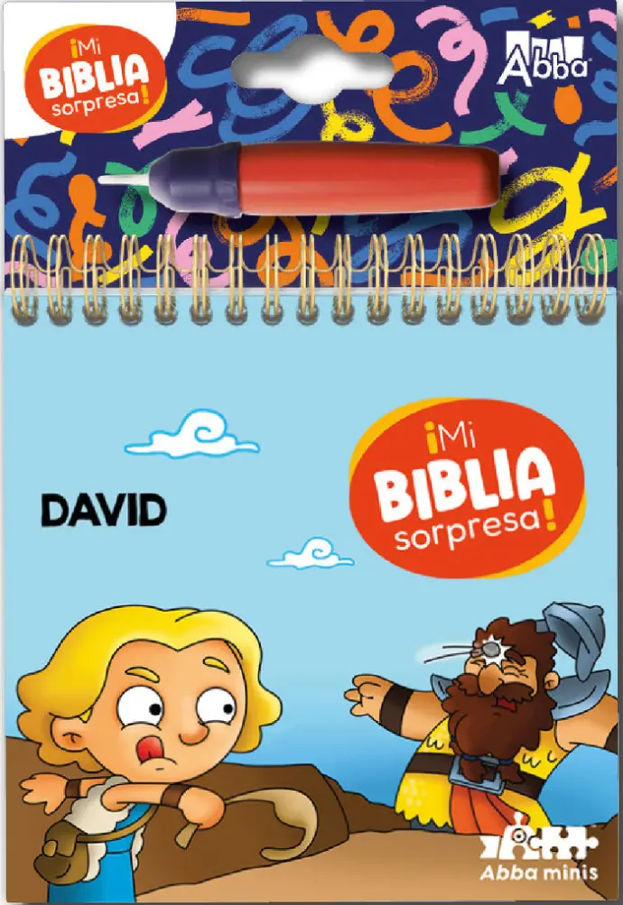 Mi Biblia sorpresa, pinta con agua - David