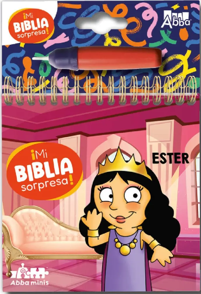 Mi Biblia sorpresa, pinta con agua - Ester