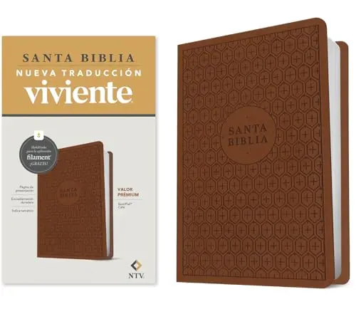 Santa Biblia, valor premium, sentipiel café - NTV