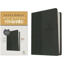Santa Biblia, valor premium, sentipiel gris - NTV