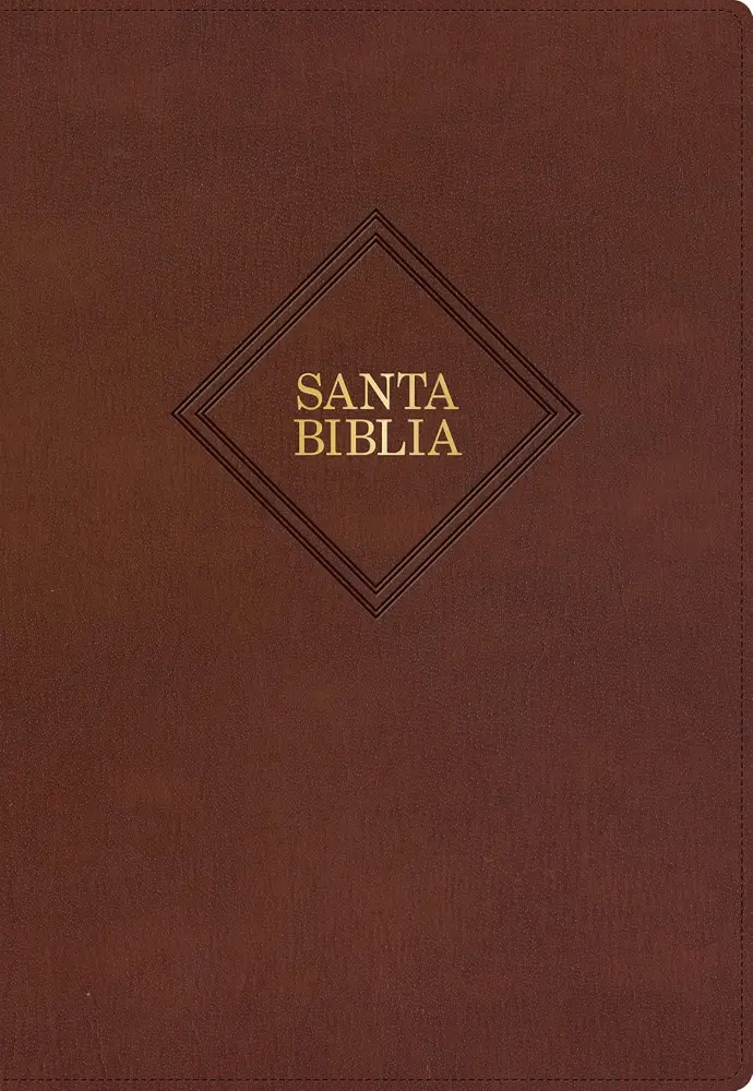 Biblia con referencias, letra supergigante, marrón piel - RVR1960