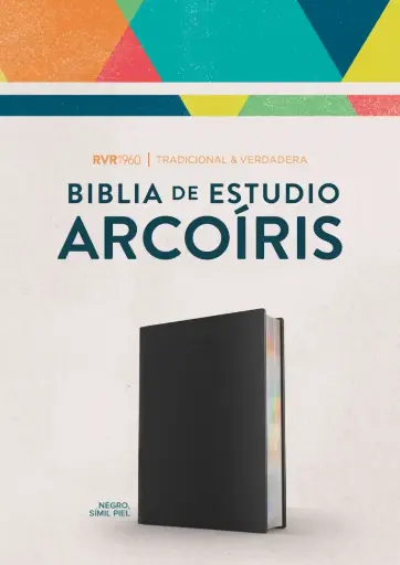 [BIBLIAS] Biblia de Estudio Arcoíris, símil piel negro - RVR1960