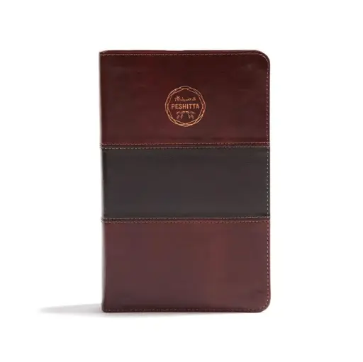 [BIBLIAS] Biblia Peshitta, caoba dúo tono símil piel 