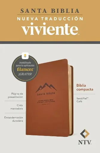 Santa Biblia, compacta, sentipiel café - NTV