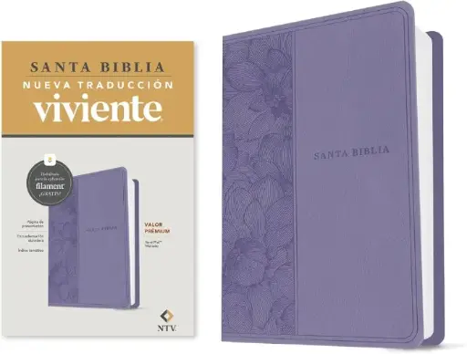 Santa Biblia, valor premium, sentipiel morado - NTV