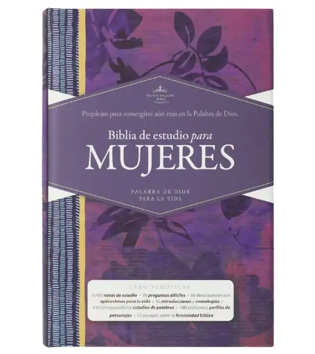 Biblia de Estudio para mujeres, tapa dura, morado - RVR1960