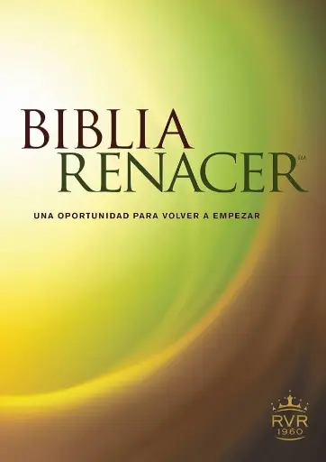 Biblia Renacer, pasta rústica verde - RVR1960