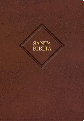Biblia con referencias, letra supergigante, marrón piel - RVR1960