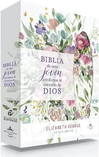 Biblia de una joven conforme al corazón de Dios, dúotono lujo floral - RVR1960